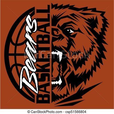 Bears Basketball Logo - Vector - bears basketball - stock illustration, royalty free ...