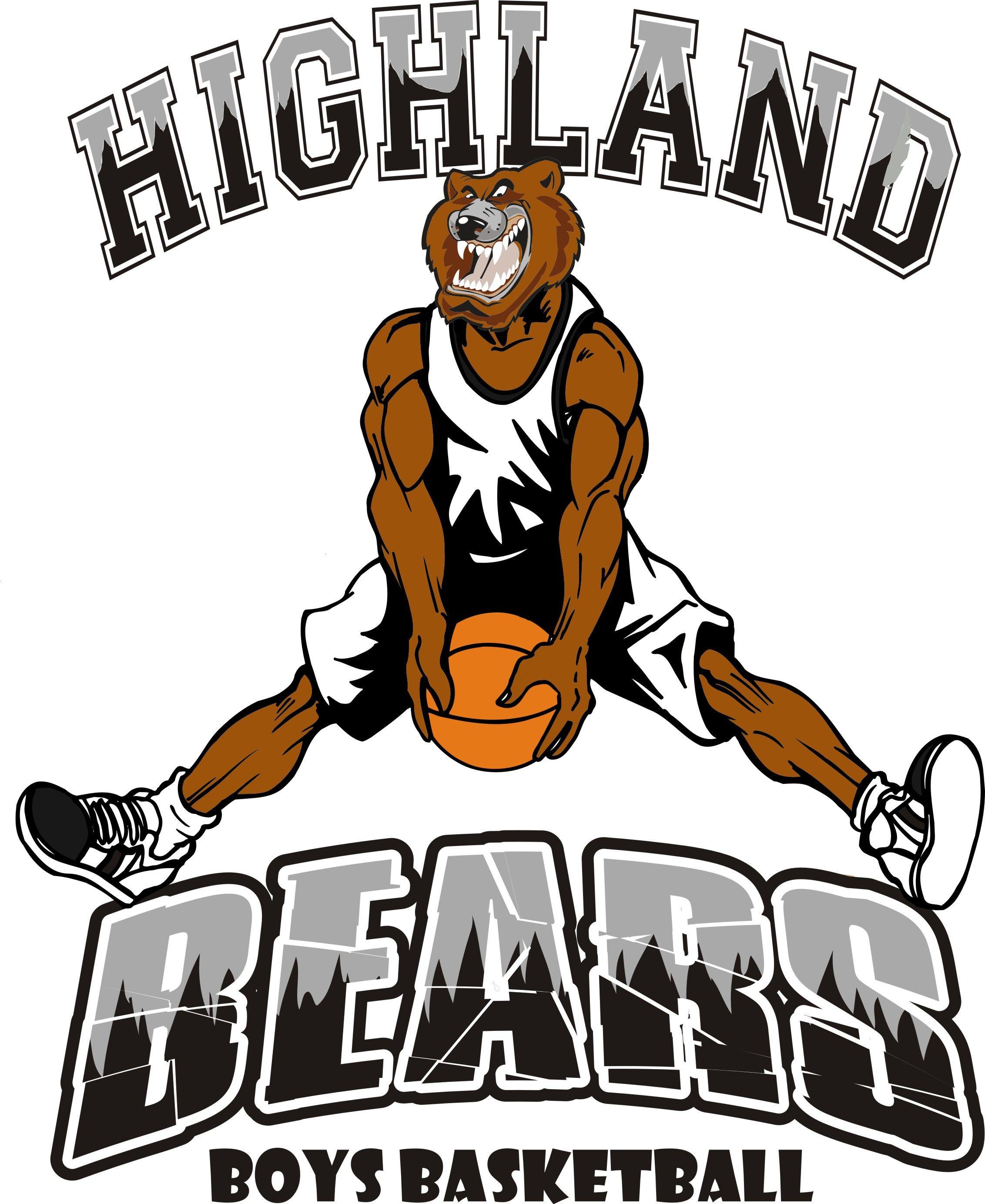 Bears Basketball Logo - 8th Grade Boys and Girls Basketball - Highland Middle School