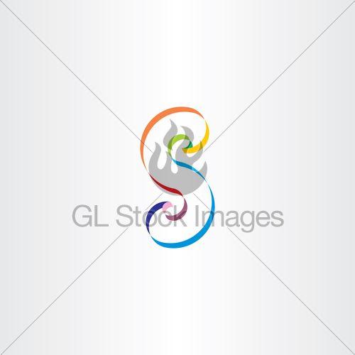 Colorful Ribbon Logo - Letter S Colorful Ribbon Logo · GL Stock Image