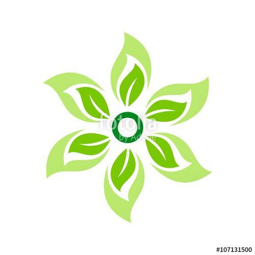 Green Flower Logo - Green flower Logos