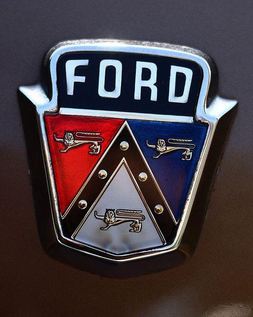 Old School Ford Logo - Logo from a 1951 Ford Crestliner | Beautiful Machines | Ford, Cars ...