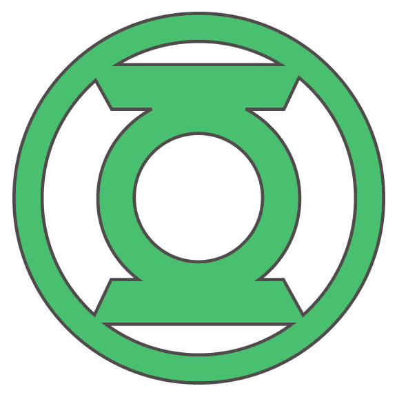 Green Lantern Logo - Green Lantern Lantern Logo Youth T-Shirt (Ages 8-12) - Sons of Gotham