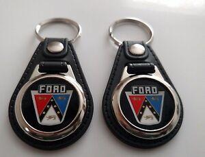 Ford Crest Logo - FORD CREST KEYCHAIN 2 PACK CLASSIC 1950 1960 LOGO | eBay