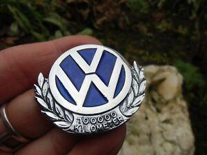 Vintage German VW Logo - Vintage GERMAN Volkswagen VW Bug COX Beetle 100000 km Car Badge ...