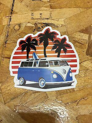 Vintage German VW Logo - VW LOGO GERMAN Style Vintage Decal Sticker bus camper Volkswagen ...