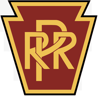 Maroon and Yellow Logo - Emblem of the Pennsylvania Railroad, a shield of the colors gold ...