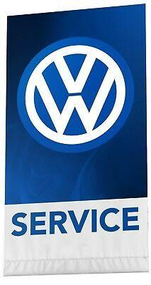 Vintage German VW Logo - Volkswagen Flag Banner 3x5 ft German VW Car Garage White Vintage