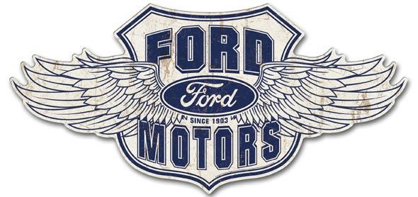 Ford Crest Logo - Desperate Enterprises Wholesale Tin Signs