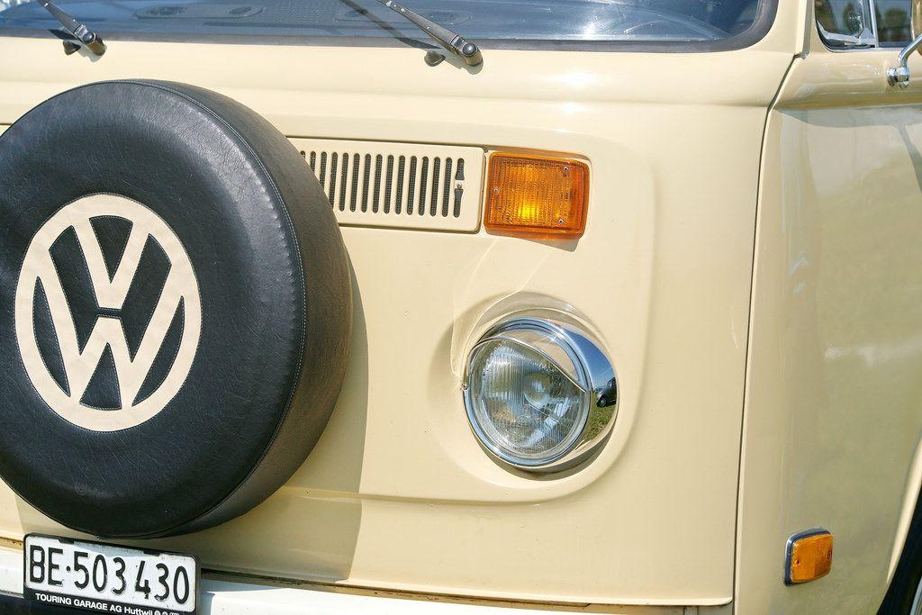 Vintage German VW Logo - VW Bus Camper T2 11.7.2015 2217. Volkswagen Germany VW Käfe