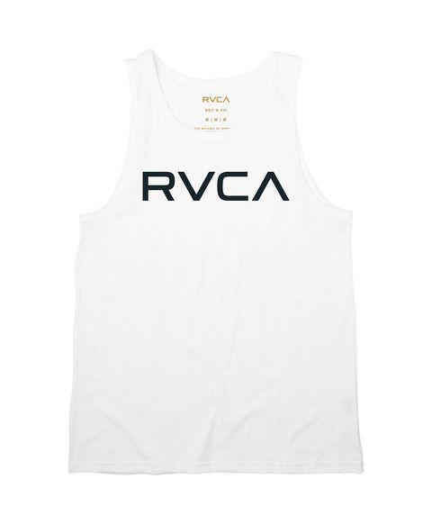 RVCA White Logo - Boy's Big RVCA Tank Top