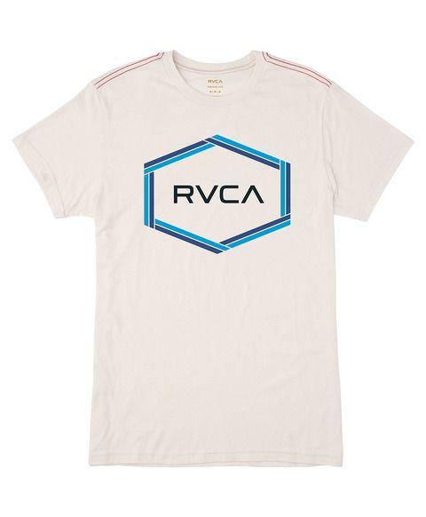 RVCA White Logo - Hexest T Shirt