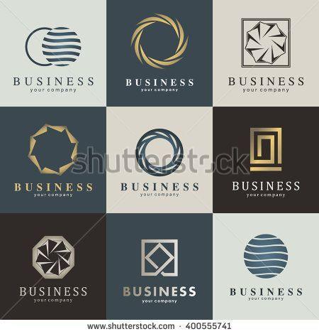 Business Vector Logo - Business vector logo set. Graphic design editable for your design