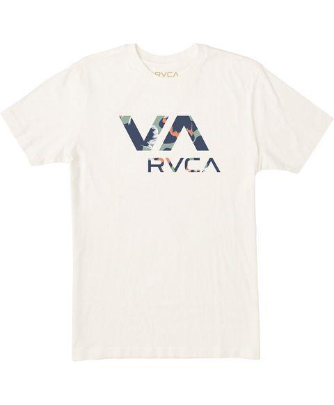 RVCA White Logo - VA RVCA Fill T Shirt