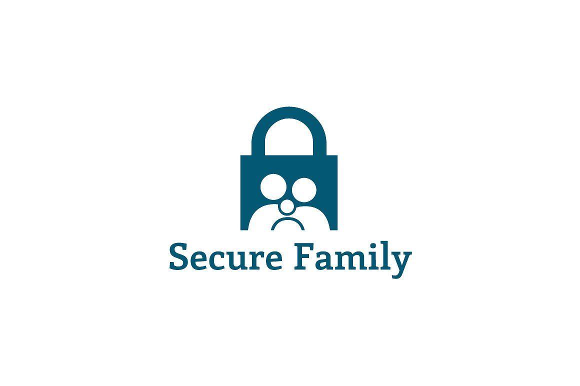 Family Logo - Secure Family Logo Template ~ Logo Templates ~ Creative Market