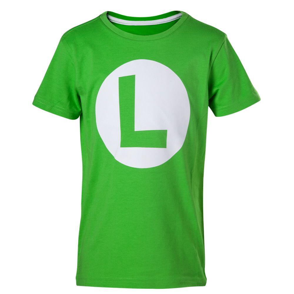 Luigi Logo - NEW OFFICIAL Nintendo Super Mario Luigi Logo Retro Boys T-Shirt Tee ...