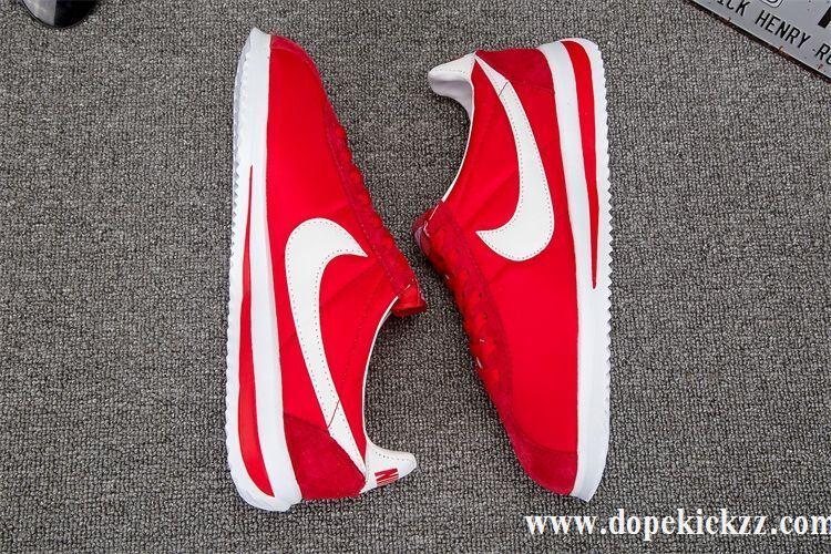 Red and White F Logo - Good Shops Choose F Nike Cortez Womens Shoes Red White Top Service