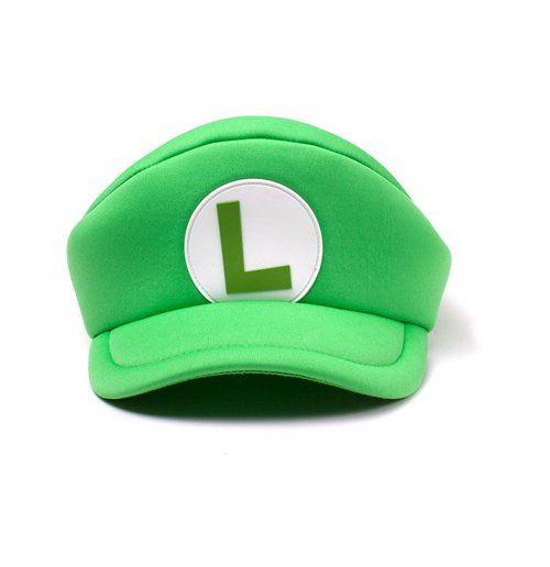 Luigi Logo - Buy NINTENDO Super Mario Bros. Shaped Curved Bill Cap with Luigi