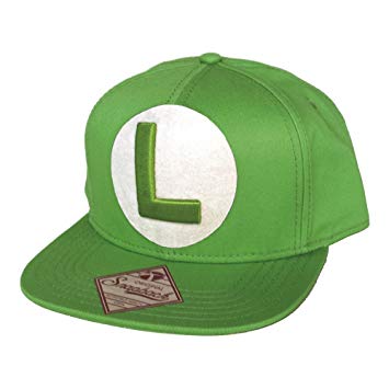 Luigi Logo - Super Mario SB061803NTN Nintendo Green Snapback Cap with Embroidered ...
