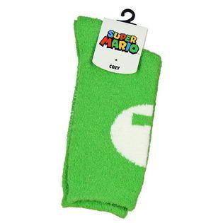 Luigi Logo - Bioworld BIW-CR5KQHSMB-C Super Mario Bros. Green Luigi Logo Cozy ...