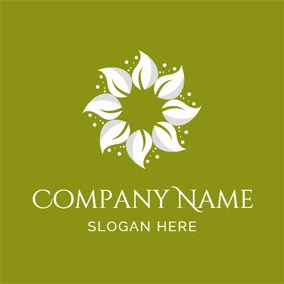 Company with Green Flower Logo - Free Agriculture Logo Designs | DesignEvo Logo Maker