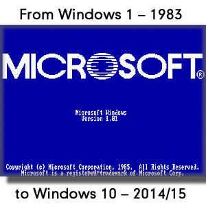 Microsoft Original Windows Logo - Microsoft Windows – brief history of Operating System.<br><br>40 PHOTOS