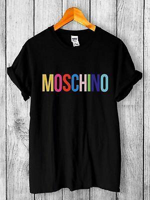 Moschino Rainbow Logo - MOSCHINO MILANO RAINBOW Logo New T Shirt Size S 5XL $18.52