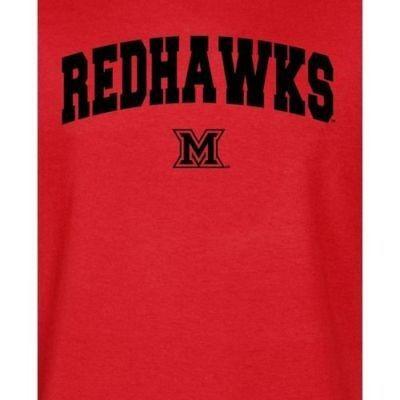 Miami University RedHawks Logo - Miami University RedHawks Red Logo Arch T-shirt - M | #150706391