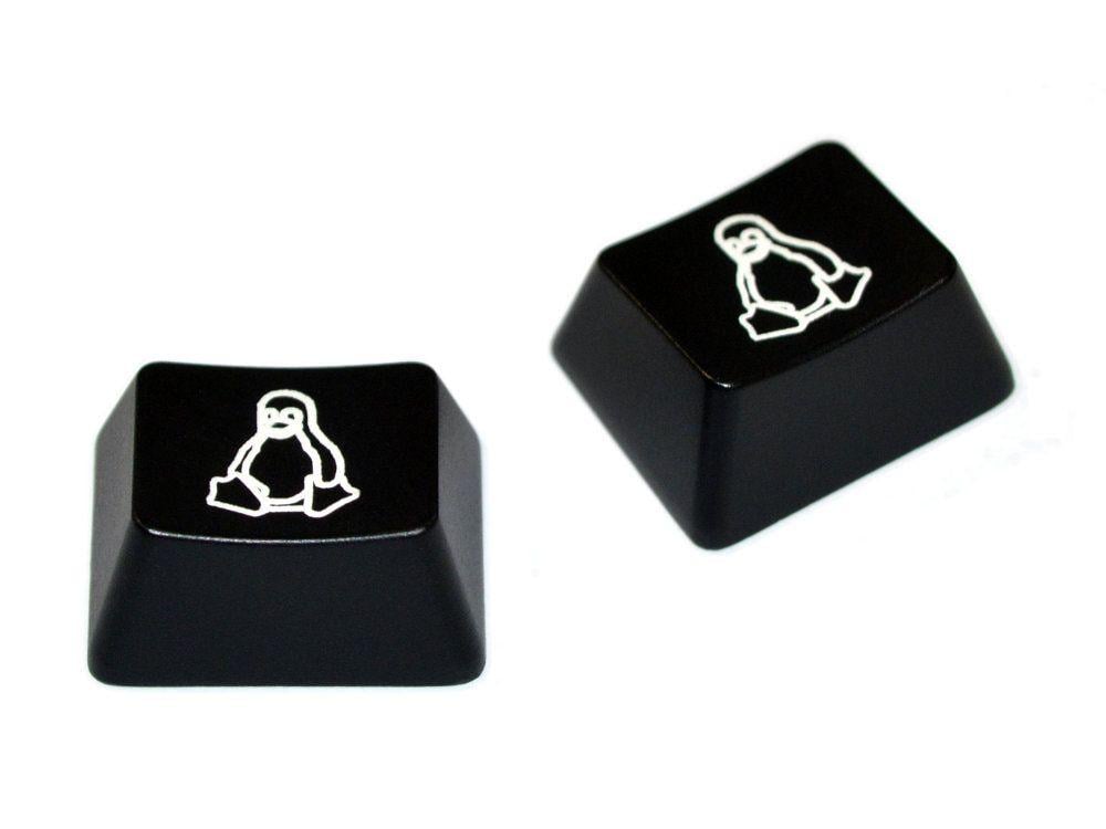 Linux Penguin Logo - Tux Penguin Logo, Windows Keys, 2 Keycaps, for Cherry MX Switches