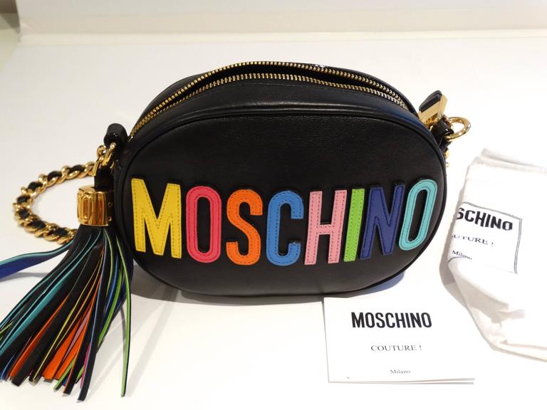 Moschino Rainbow Logo - Moschino 'Rainbow Letters' Crossbody Bag at 1stdibs