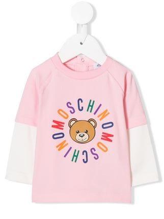 Moschino Rainbow Logo - Moschino Kids Rainbow Logo Print Sweatshirt - Farfetch
