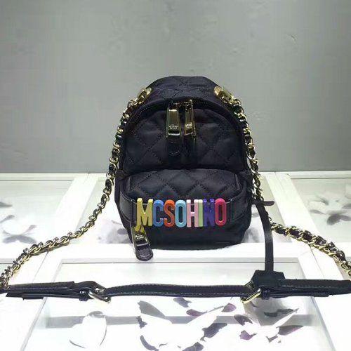 Moschino Rainbow Logo - Moschino Rainbow Logo Quilted Womens Mini Techno Fabric Shoulder Bag ...