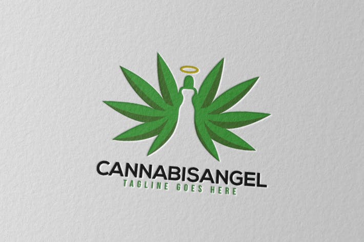 Green Angel Logo - Cannabis Angel by Scredeck on Envato Elements