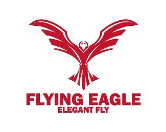 Red Fly Logo - Flying Eagle Designed