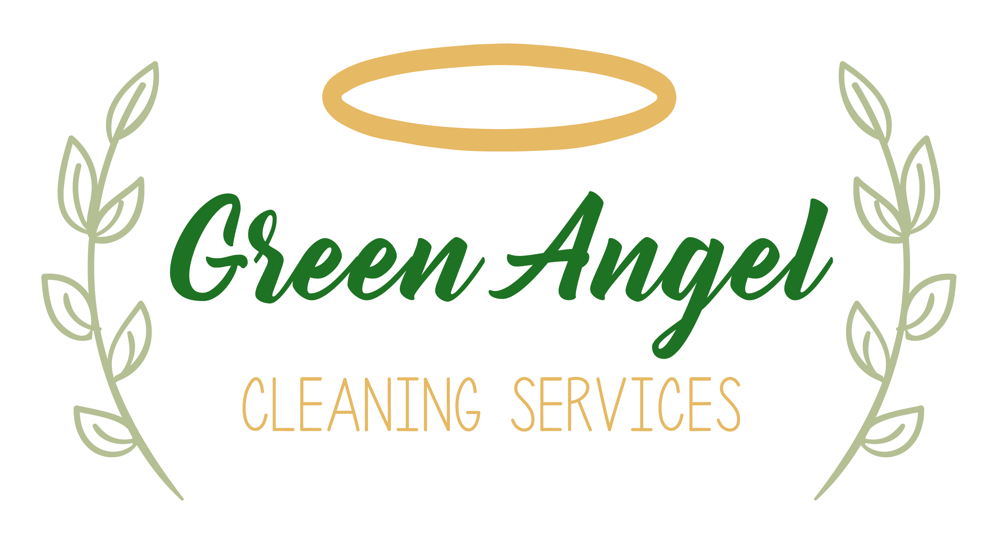 Green Angel Logo - About Us Angel Cleaning Services