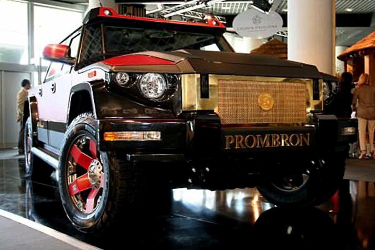 Prombron Car Logo - Kanye West Spent $2.4 Million on DARTZ Prombron Iron Diamond Armored ...