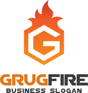 Orange G Logo - Fire hexagon letter g Logo Vector (.EPS) Free Download