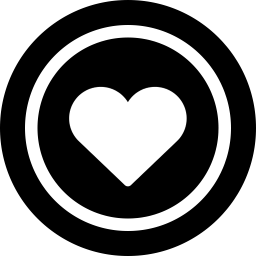 Heart Circle Logo - heart icon