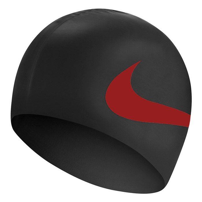 Black Red Swoosh Logo - Nike Big Swoosh Cap - Black Red