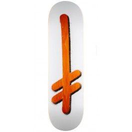 Orange G Logo - Deathwish Original G Logo Punch Out Skateboard Deck - 8.50