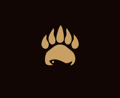 The Bear Paw Logo - Fish Bearpaw | Sothink Logo Shop
