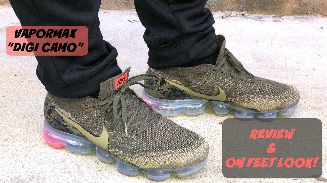 Digital Camo Nike Logo - NIKE VAPORMAX OLIVE/PUNCH “DIGI CAMO” UNBOXING + REVIEW + ON FEET ...