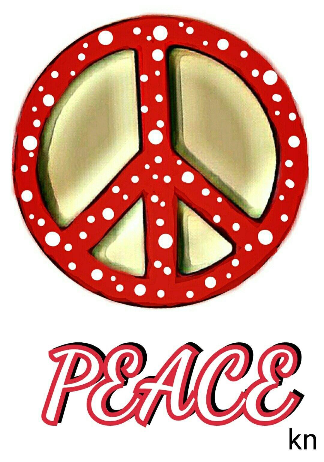 Red Peace Sign Logo - Peace Red ✌Peace Sign __[Peace sign Art by KN] | Peace Signs ...