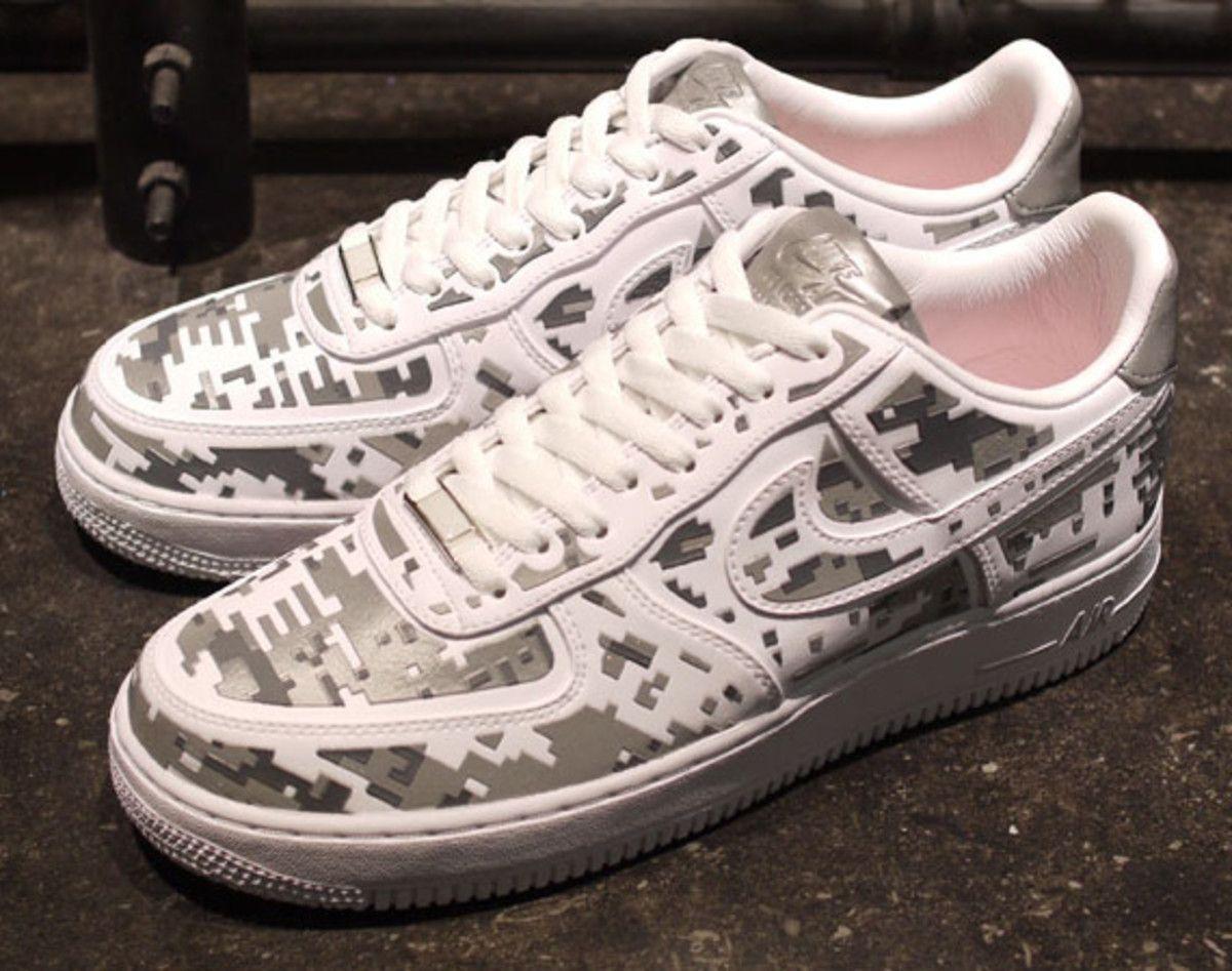 Digital Camo Nike Logo - Nike Sportswear Camo One: Air Force 1 High Frequency Digital