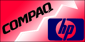 HP Compaq Logo - BBC News | BUSINESS | HP-Compaq merger completed