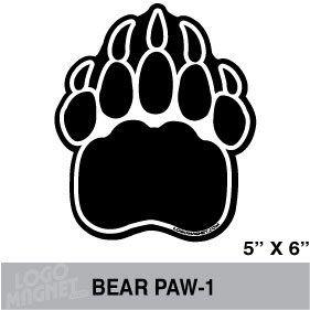 The Bear Paw Logo - Bear Paw Custom Car Magnet