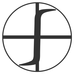 Cross with White Globe Logo - Fluxtrol