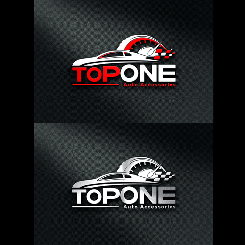 Automotive Accessories Logo - A power packed performance logo for Top One Auto Accessories. Logo