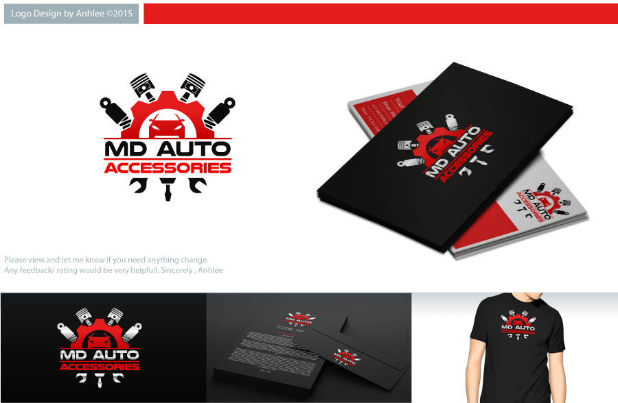 Automotive Accessories Logo - Elegant, Modern, Automotive Logo Design for MD AUTO ACCESSORIES