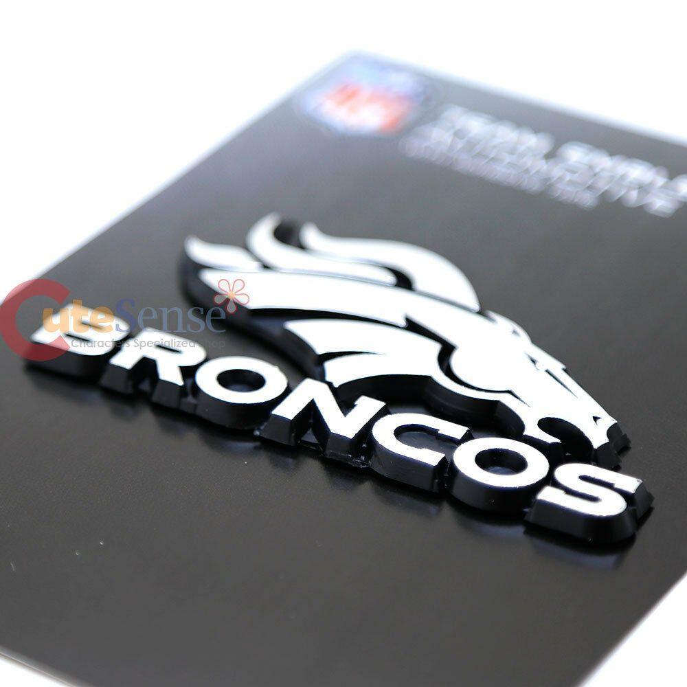 Automotive Accessories Logo - Denver Broncos Team Logo Auto Car Emblem NFL Auto Accessories Chrome ...