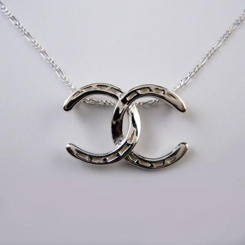 Double Horseshoe Logo - Chanel Horseshoe Necklace. My Polyvore Finds